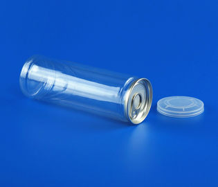 Food Grade PET Plastic Jars Easy Open Peel Off Ends Aluminum Durable